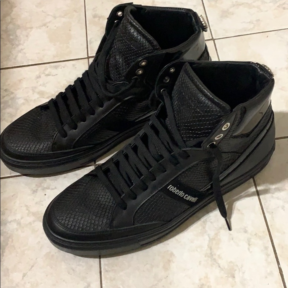 Roberto Cavalli snake detail sneakers 11
